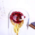 24K Gold Plating Rose  in a Glass  with LED Light